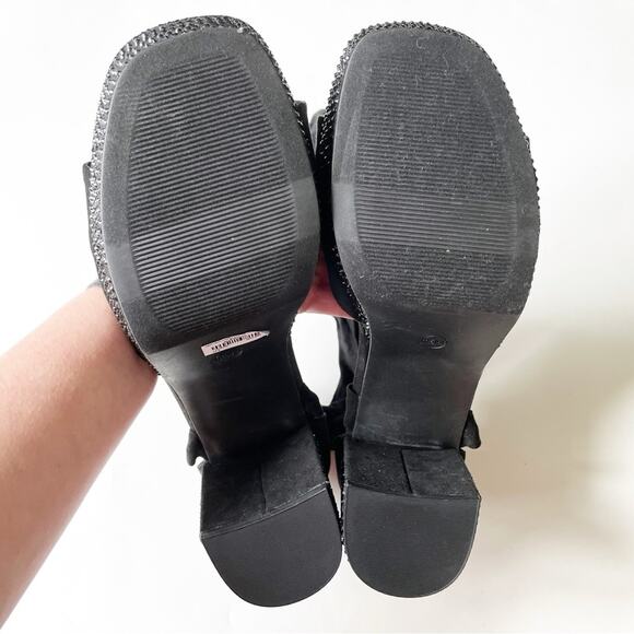 NEW Torrid Black Embellished Wrap Platform Heel - Picture 8 of 10